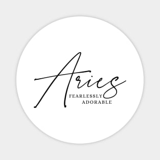 Aries - Fearlessly Adorable | Cute Zodiac Magnet